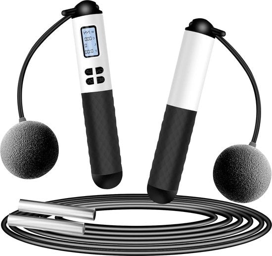 Tessuto di resistenza e endurance con contapassi timer - Maniglie antiscivolo - Maniglia di silicone