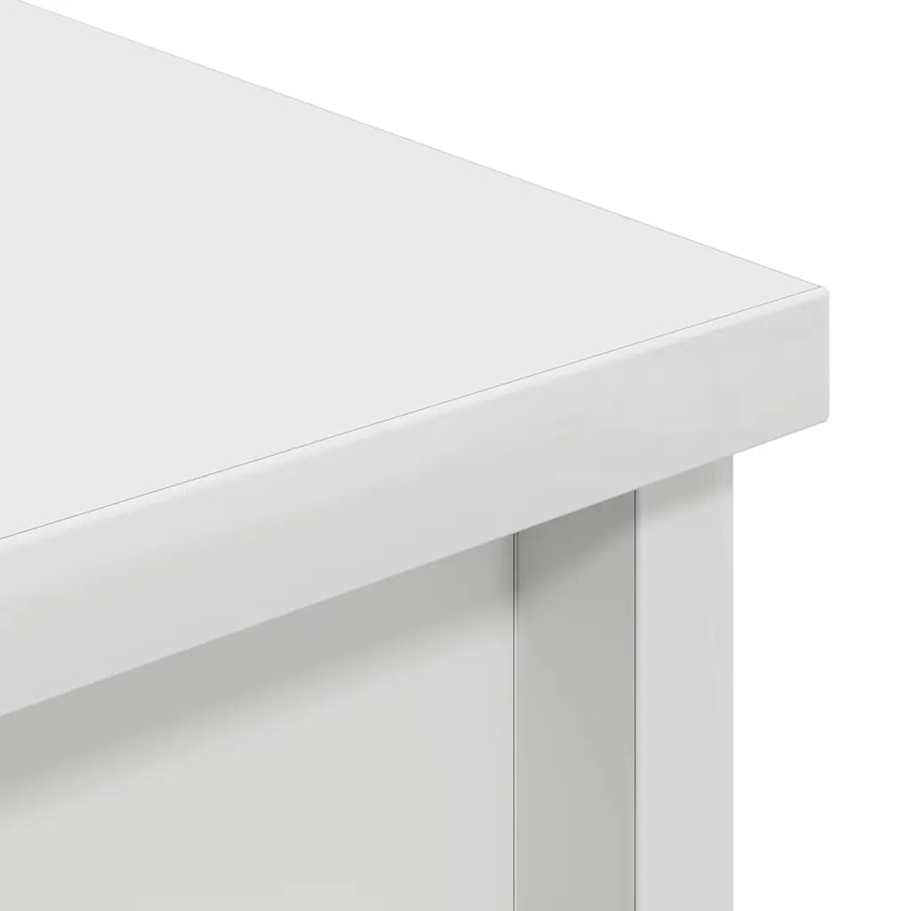 Credenza | Madia | Buffet da pranzo | Armadio da pranzo Bianca 37,5x35x180 cm in Legno Multistrato