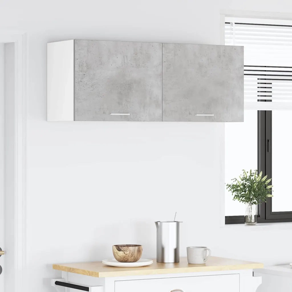 Armadio pensile Grigio Cemento e Bianco 50 x 31 x 40 cm 884152