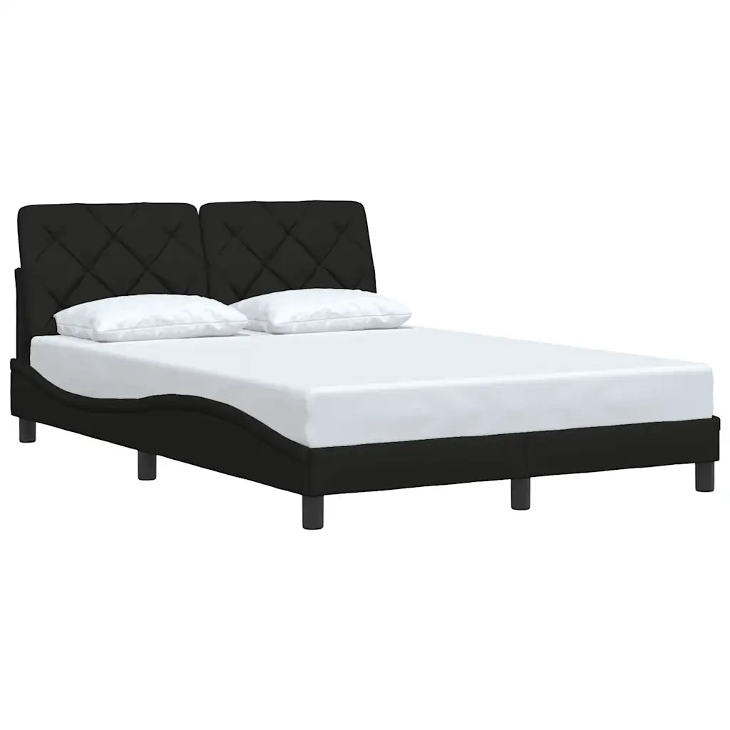 Giroletto senza Materasso Nero 140x200 cm in Tessuto 3310603