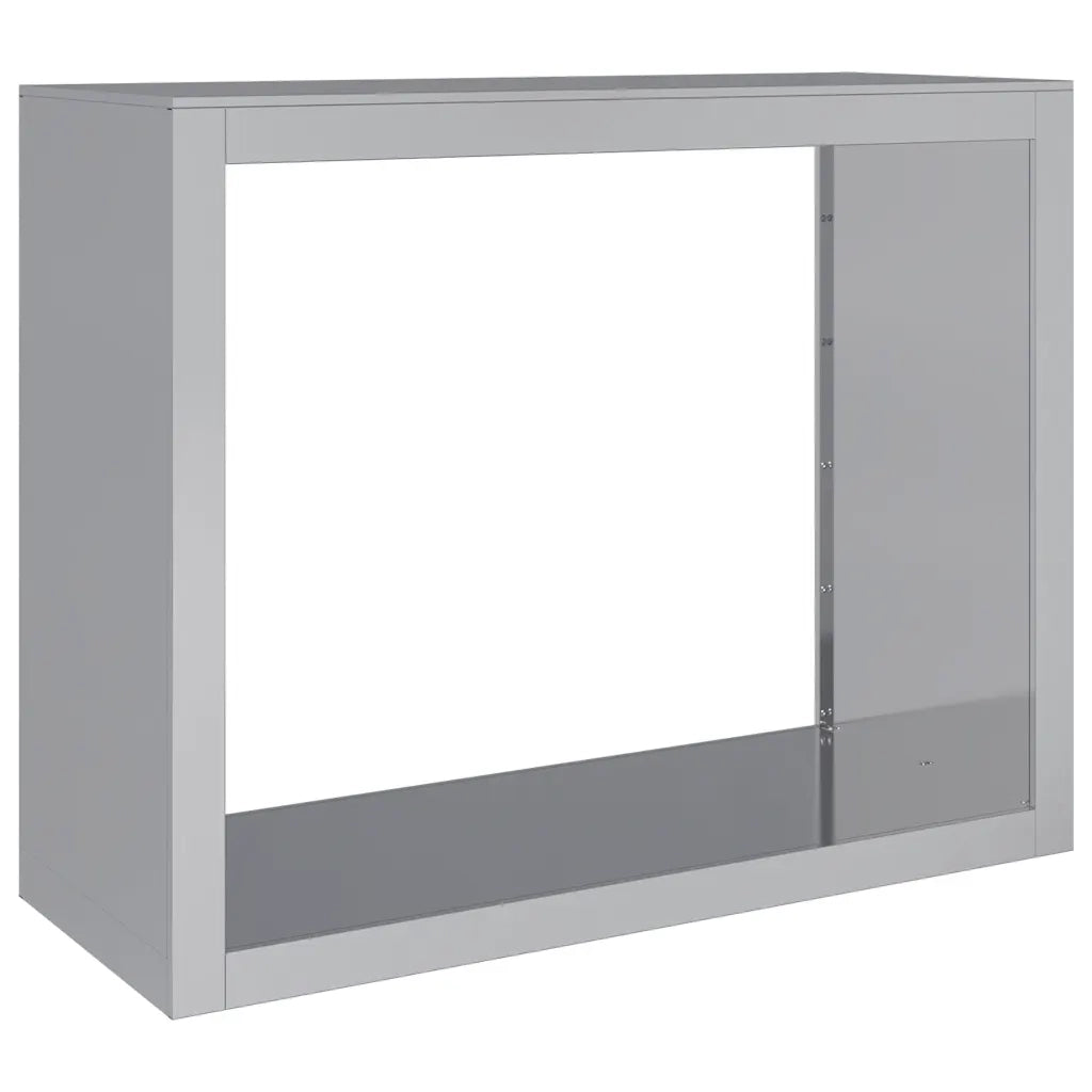 Rastrelliera per Legna da Ardere-Portalegna 100x40x80cm in Acciaio Zincato