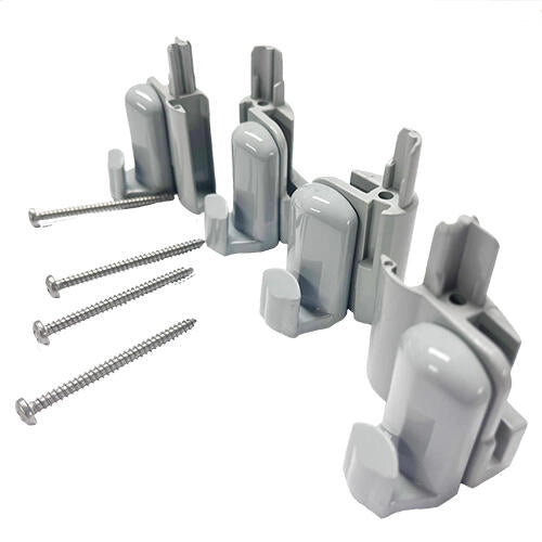 R800/33 - Ganci Inferiori Grigio 4 pz