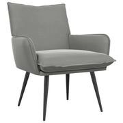 Poltrona Grigio Chiaro Velluto 42047723