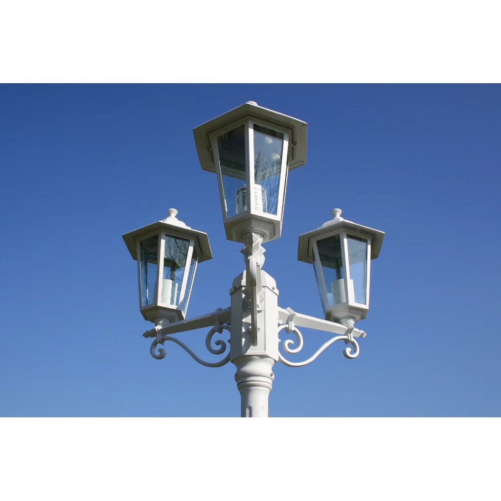 Lampada da terra decorativa doppia da esterno verde 215 cm 2402082