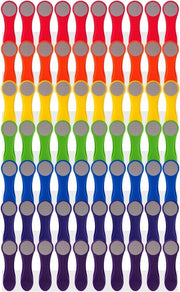 Set di spazzole per bucato - 70 pezzi - colorati - piume in acciaio inossidabile - maniglia morbida - grigio chiaro - imballaggio eco-friendly