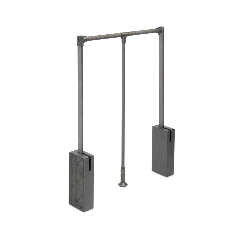 Cassetto portascarpe per armadi e cabine armadio Quartz, 640 (M80), Acciaio, Titanio