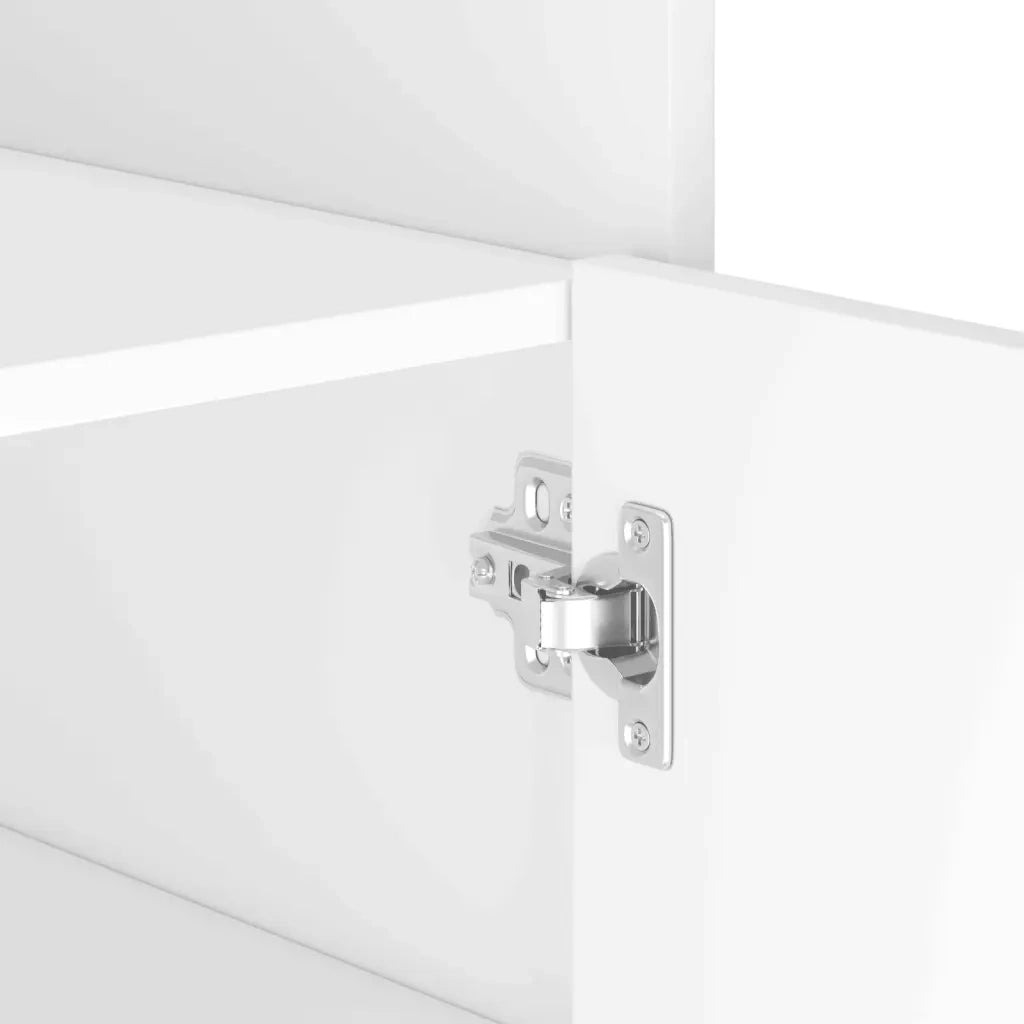 vidaXL Credenza Bianca 45x35x75 cm in Legno Multistrato