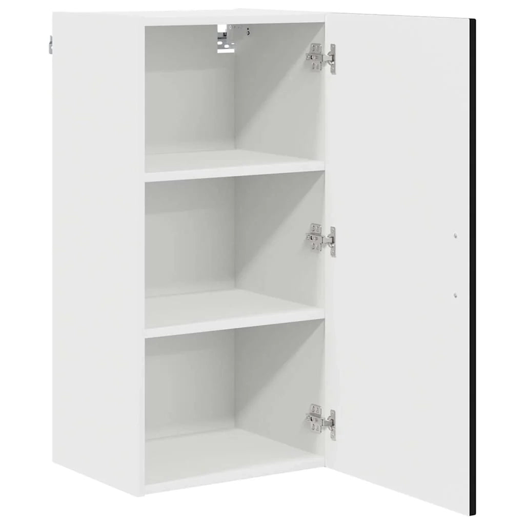 Mobile da cucina moderno con ampio spazio contenitivo 40 x 31 x 80 cm realizzato in legno composito nero 02_0053704