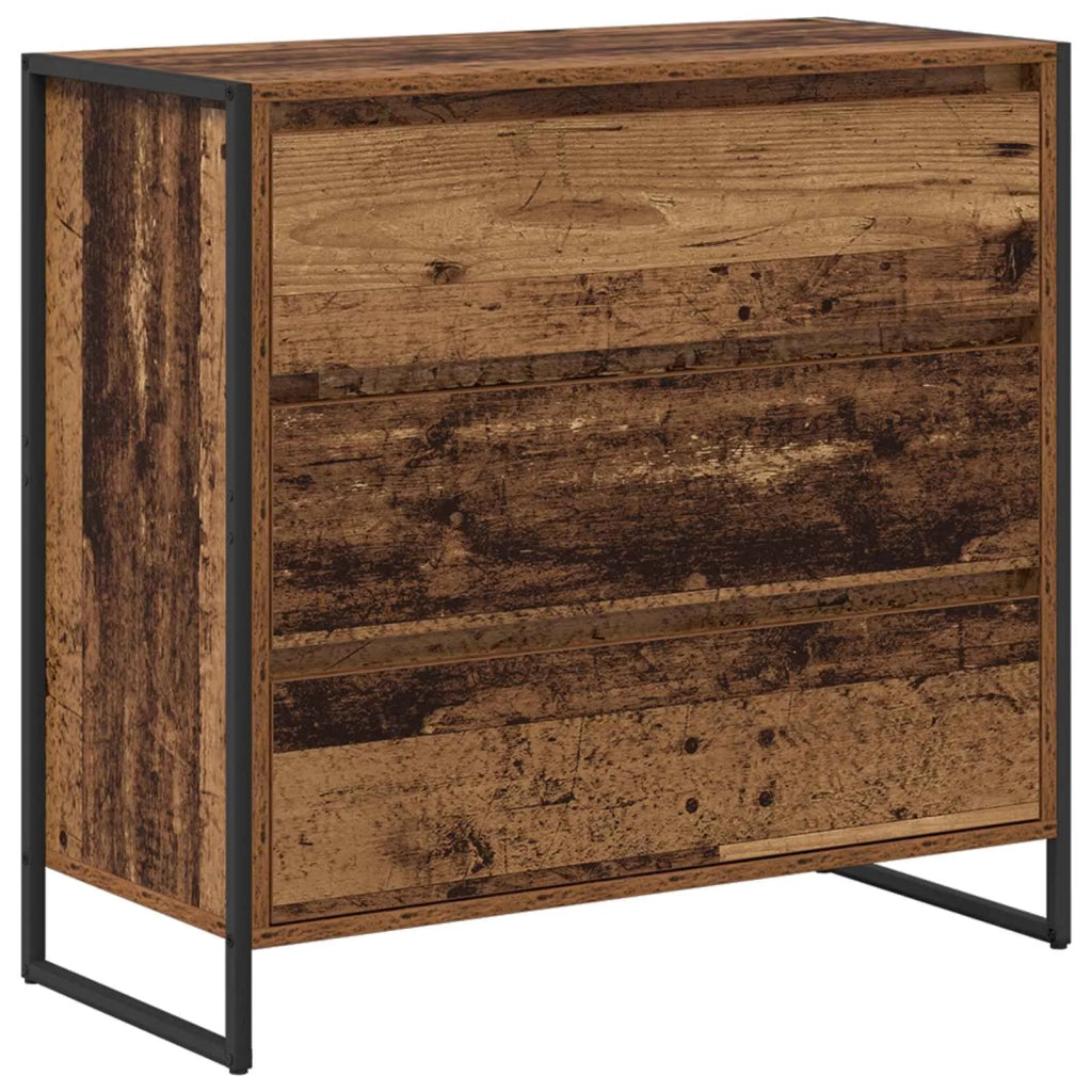 Credenza | Madia | Buffet da pranzo | Armadio da pranzo Legno vecchio 79 x 36 x 75.5 cm Legno multistrato