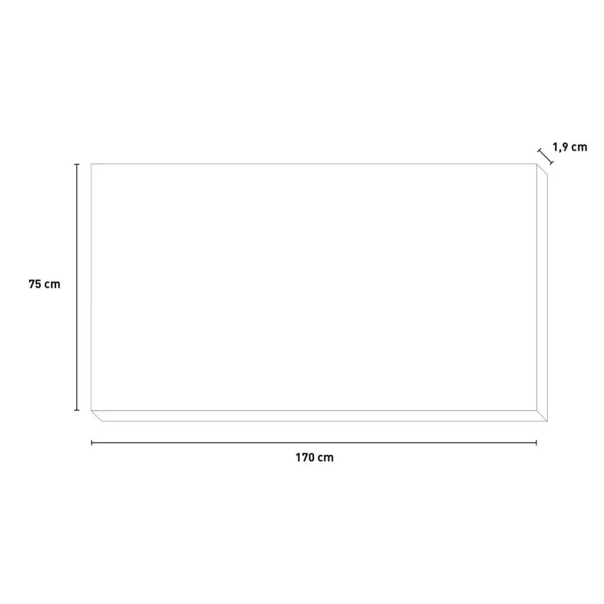 Levanto, Specchio Forma Rettangolare, 170x75h cm Marrone Rovere