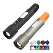 Trade Shop - Torcia A Led Cob Ricaricabile Con Luminosità 1000lm Per Campeggio Ciclismo Pesca Q-d500 -