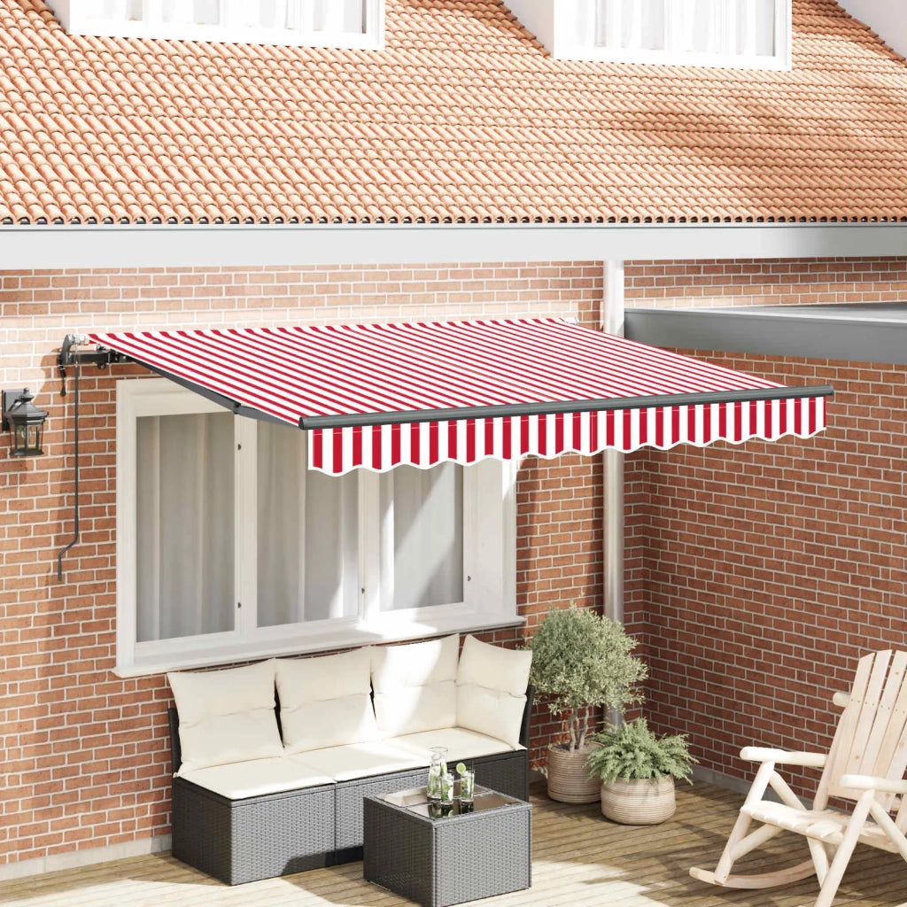 Tenda Retrattile Rosso 250 x 200 cm Tessuto 3329408