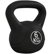 Kettlebell da 6 kg ¨C zephmum ¨C 20x13x22 cm Nero