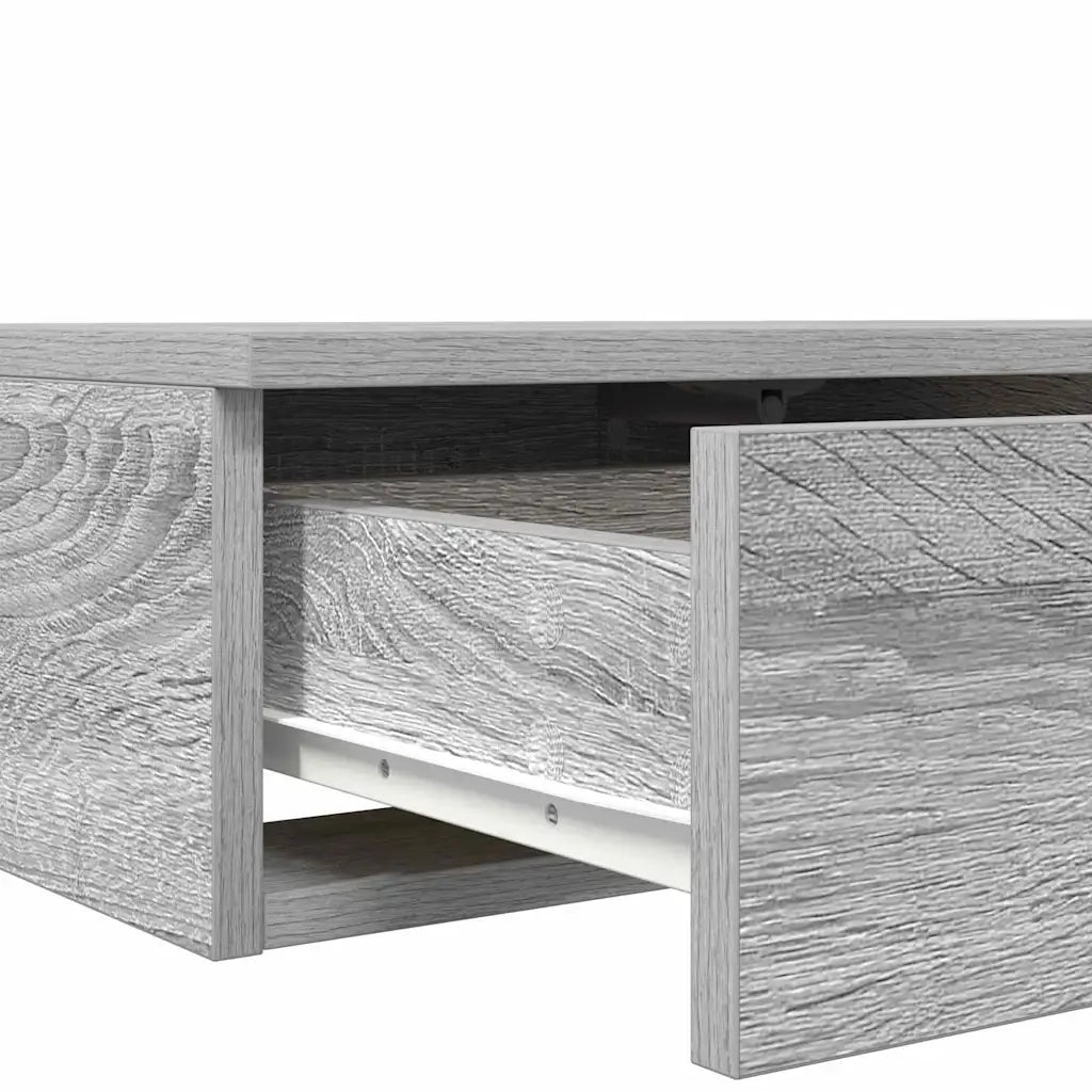 Cassetti per letto | Comodino | Armadio da Notte | Mobiletto da notte Grigio Sonoma 135 x 36,5 x 16,5 cm