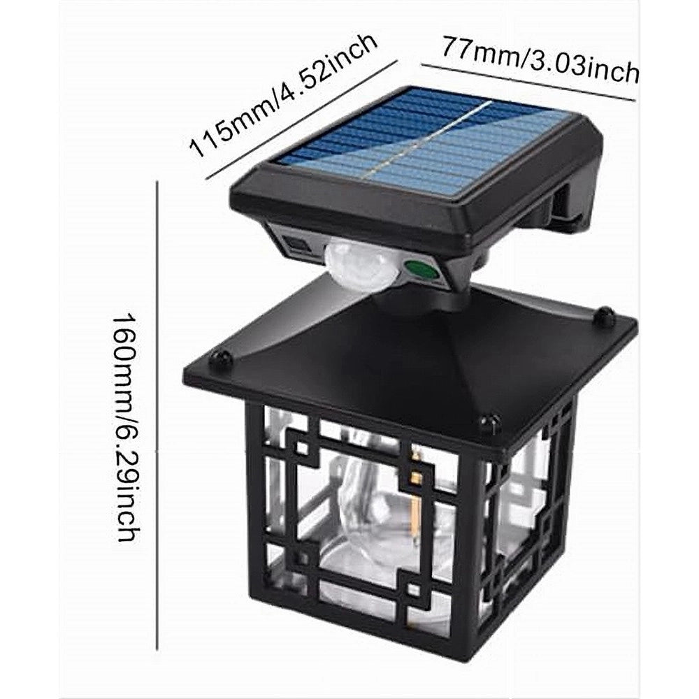 Trade Shop - Luce Solare Da Esterno Sensore Movimento Ip65 Lampada Da Parete Giardino Cortile -