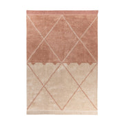 Tappeto in Cotone Mylen 225 Crema e Rosa Antico
