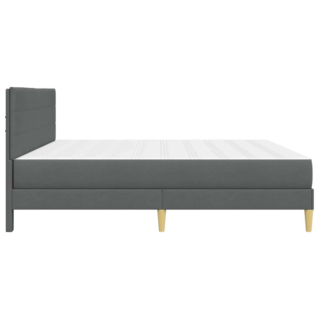 Struttura del letto Grigio scuro 180 x 200 cm Poliestere
