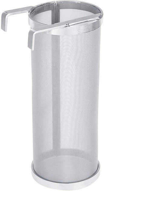 Filtro per Birra 300 Micron - Acciaio Inossidabile - Filtro per Birra Artigianale - Set di Siftatore per Luppolo - Con Gancio - Dimensioni 10 x 25,5 cm - Filtro per Luppolo