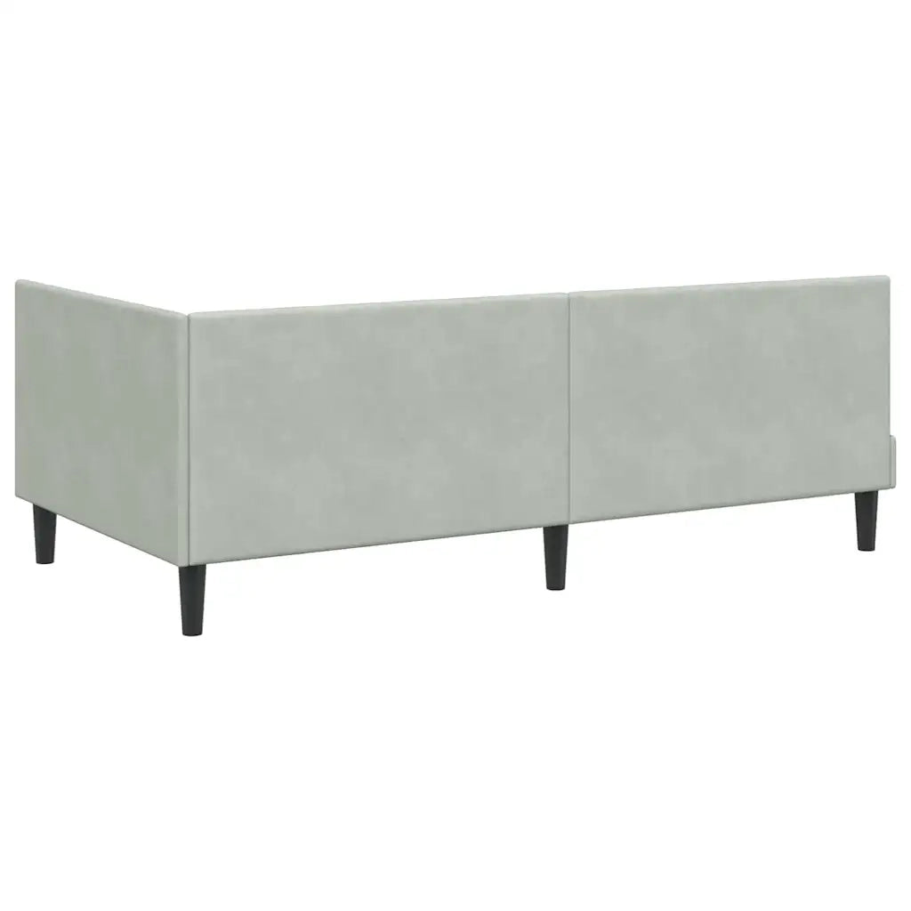 Struttura Letto Angolare con Materasso 2 pz-Giroletto con materasso Grigio chiaro 411176