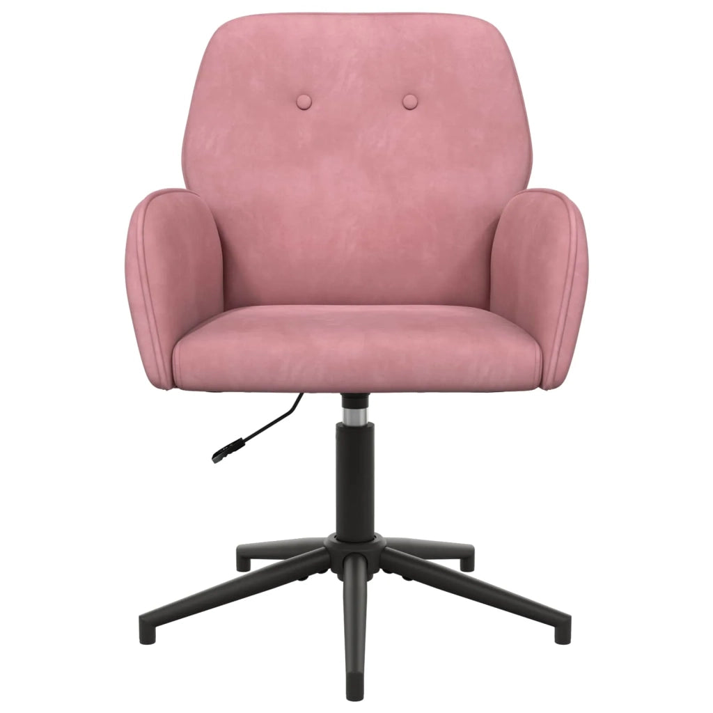 Sedie da scrivania girevoli 4 pz 54 x 55 x 90 cm Rosa 3428332
