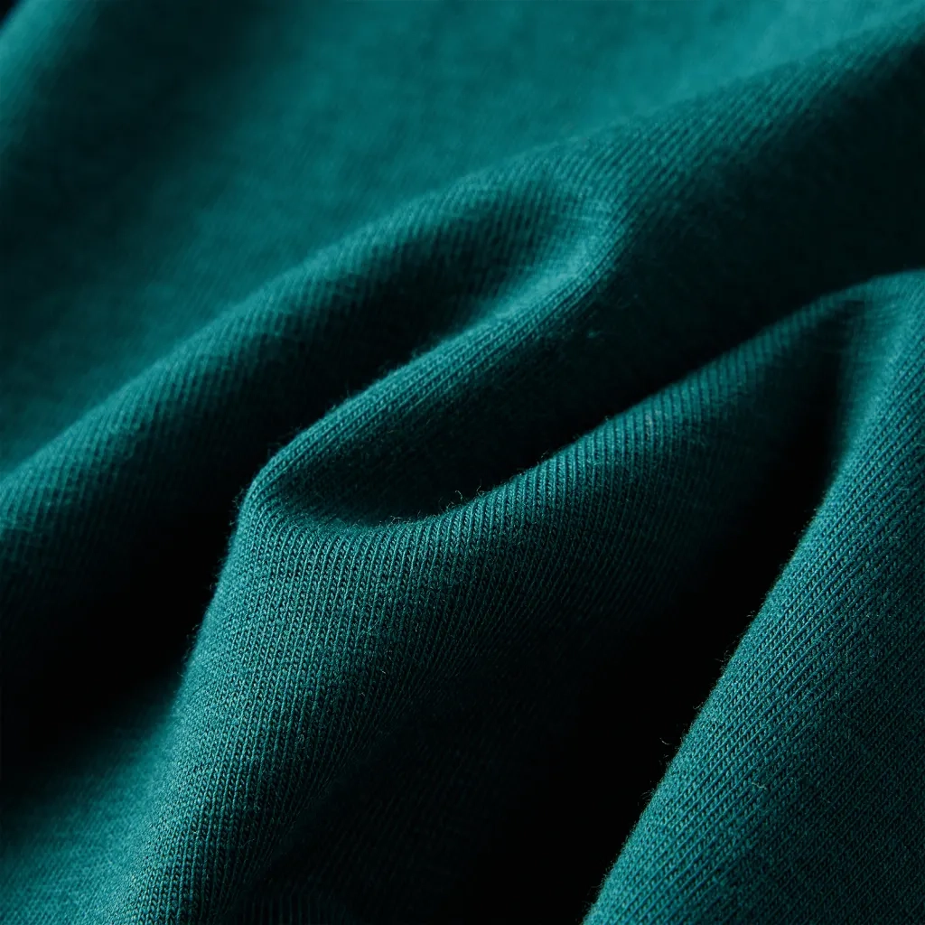 Maglietta da Bambino a Maniche Lunghe Verde Scuro 92 13654