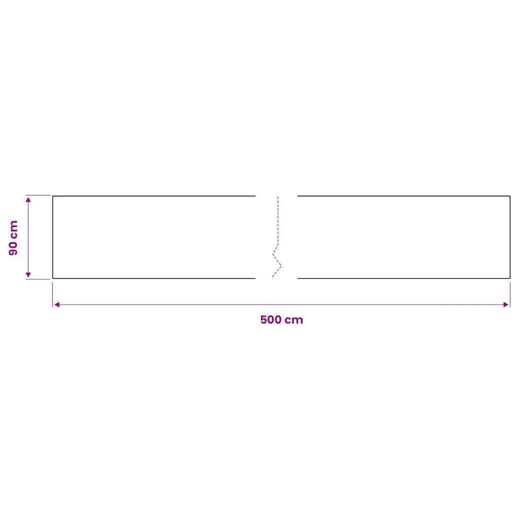 Pellicola Autoadesiva per Mobili Nera 500x90 cm in PVC CFW5042806