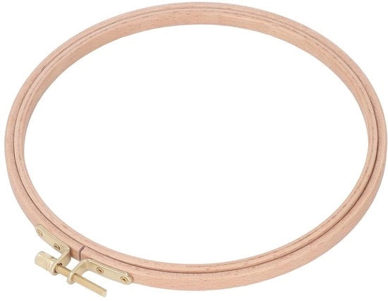 Framing per tessitura a maglia 18 cm - Anelli in legno - Legno di betulla - Quadro per tessitura - Punto di croce - Resistente allo shock - Struttura per tessitura