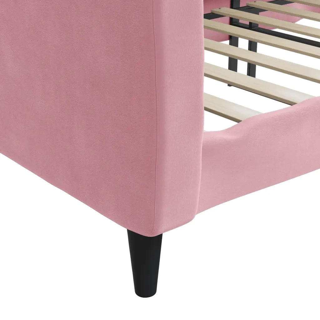 Letto da Giorno Rosa 90x200 cm in Velluto 354089