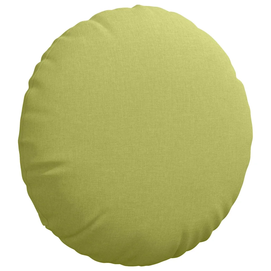 Cuscini per Seduta 2 pcs Verde chiaro Ø50 x 19 cm Tessuto