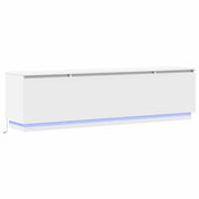 Mobile TV | Armadietto TV | Mobile Porta TV con led Bianco 180 x 38 x 49 cm Legno multistrato