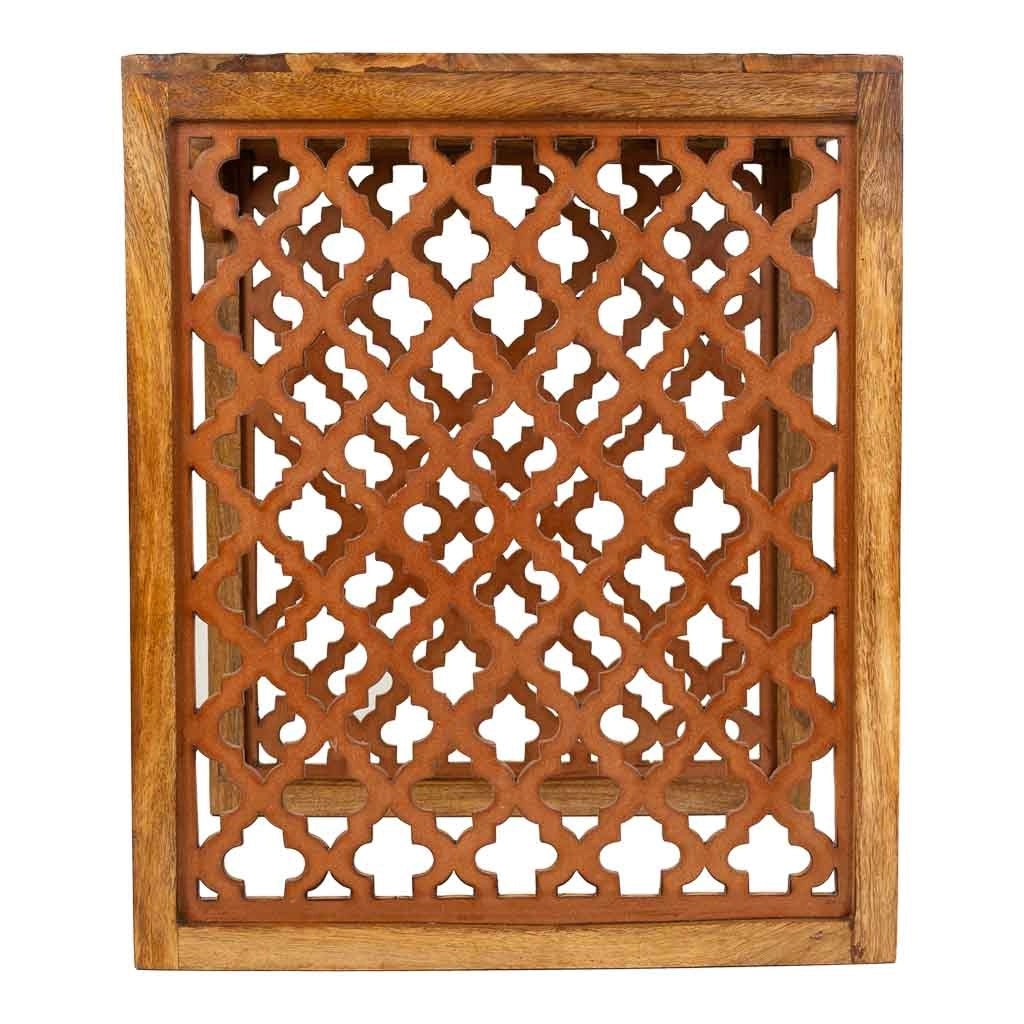 Sgabello in legno e metallo 45X45X53h cm