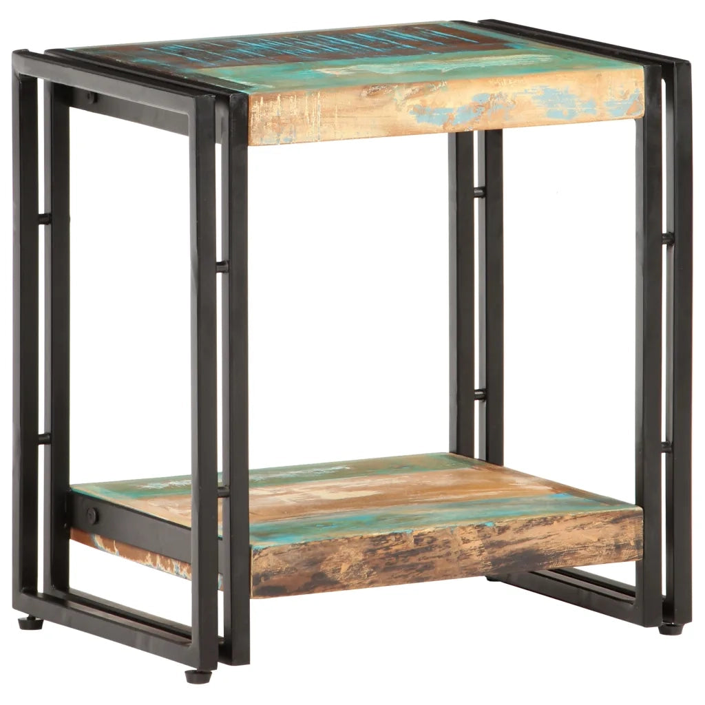 Tavolino Laterale 40x30x40 cm in Legno Massello di Recupero 320684