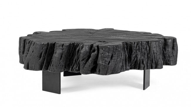 Tavolino 90x90x32h cm Keval Nero