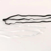 Crop-bande perfezionabili per magliette - set da 2 - Crop-topbande elastiche per donne - Nero/ Bianco - Accessori per yoga e fitness