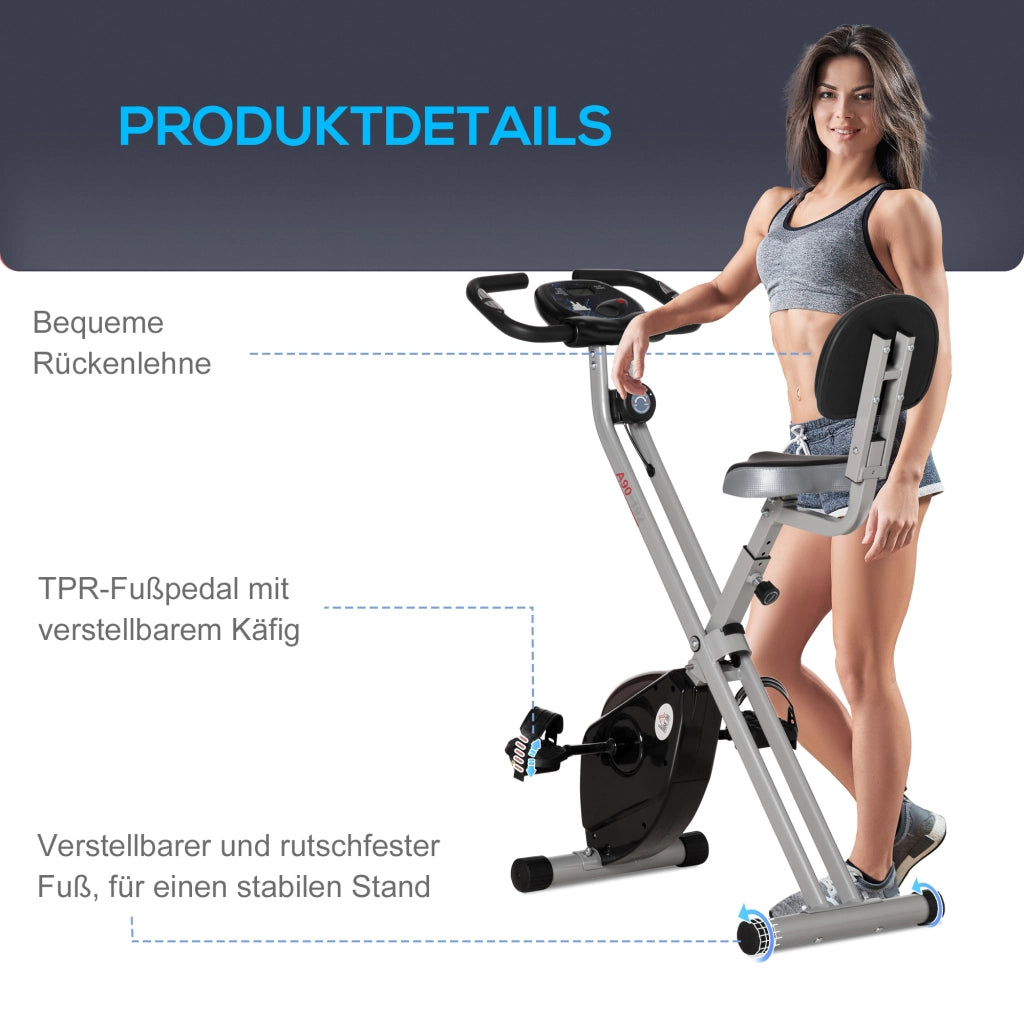Ciclismo trainer magnetico ¨C zephmum ¨C Nero+Grigio 8 livelli regolabile