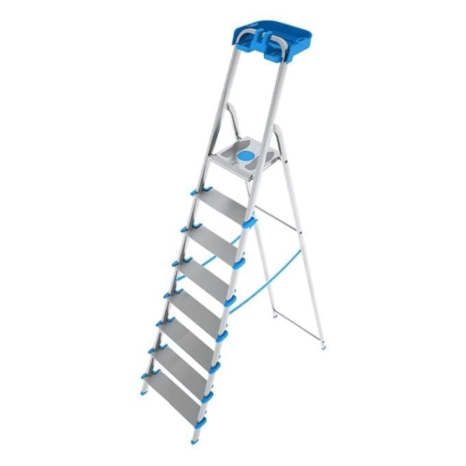 Colombo New Scal Atlantica 8 Scaletta con gradini Alluminio, Blu