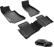 Pavimenti per auto 3W per Mercedes Benz E-Klasse W214 2023-2025, TPE all-weather pavimenti in gomma personalizzati per Benz E-Klasse 1a e 2a fila set completo di accessori per pavimenti auto, pavimenti antislip neri