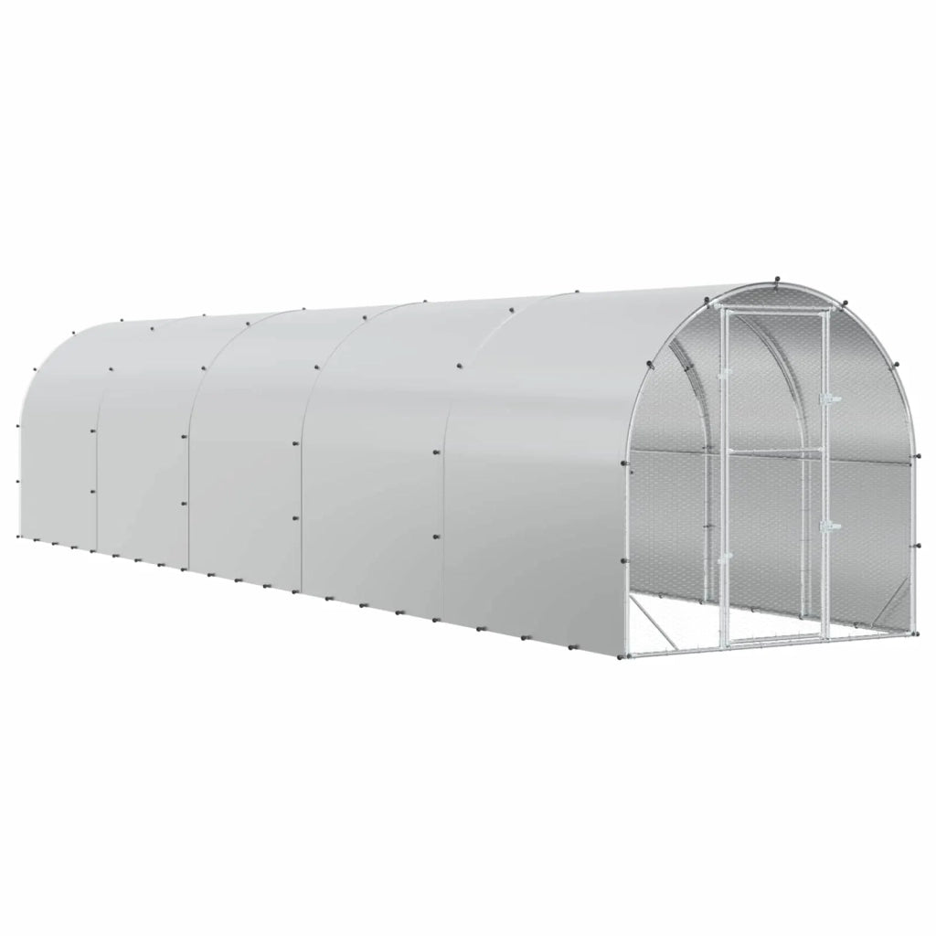Pollaio Argento 1000 x 200 x 200 cm Acciaio zincato 3434689