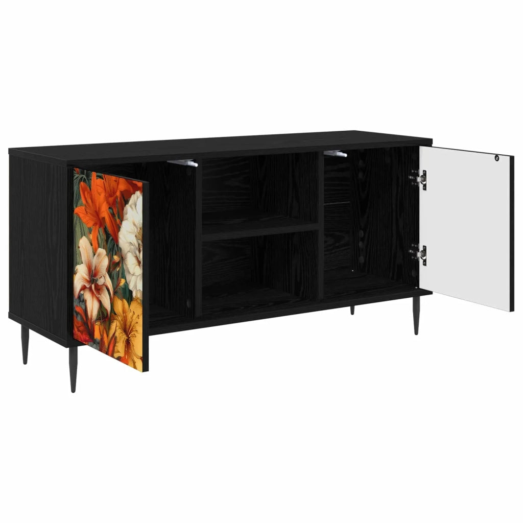 Mobile TV GENNEP 102 x 33 x 51 cm Rovere Nero 8007055