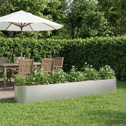 Letto rialzato da giardino Acciaio zincato 280 x 40 x 40 cm 8011703