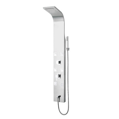PARETE ATTREZZATA MULTIFUNZIONE MOD. CAYMAN- Acciaio inox lucidato- DH- pezzi 1