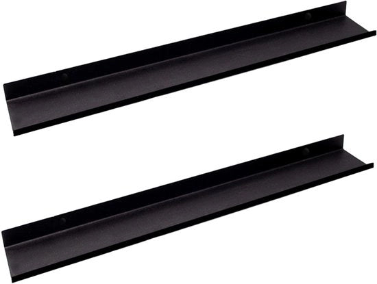 Set di 2 Pannelli da Parete in Metallo Nero, 70 cm di Lunghezza 

Specifica tecnica: 
- Lunghezza: 70 cm 
- Set composto da: 2 pezzi 

Idee di utilizzo: 
- Decorazione 
- Fotografie 
- Libri 
- Soggiorno 
- Camera da letto 
- Cucina 
- Ufficio 
- Salotto