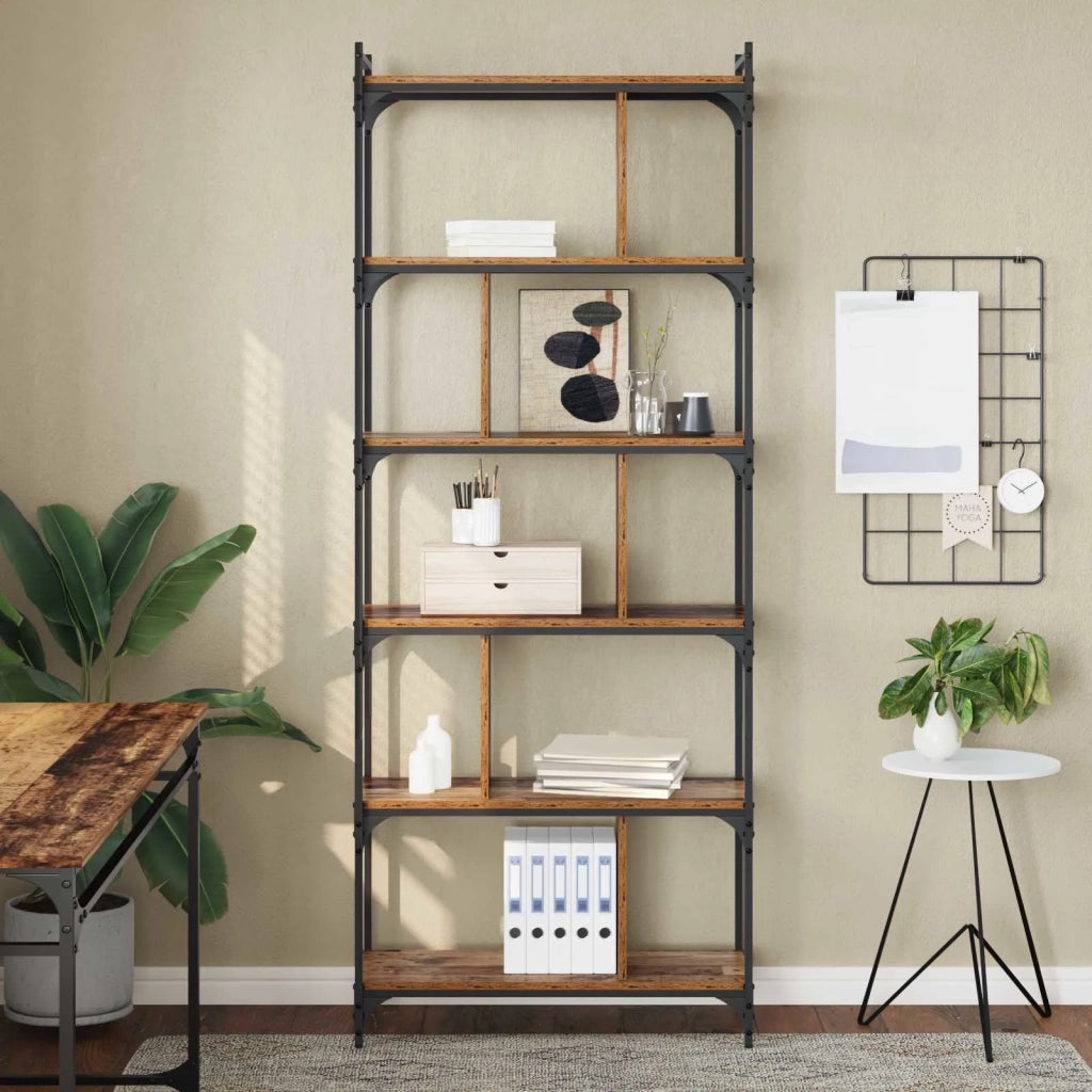 Libreria Legno vecchio 76 x 32 x 192 cm Legno multistrato 882169