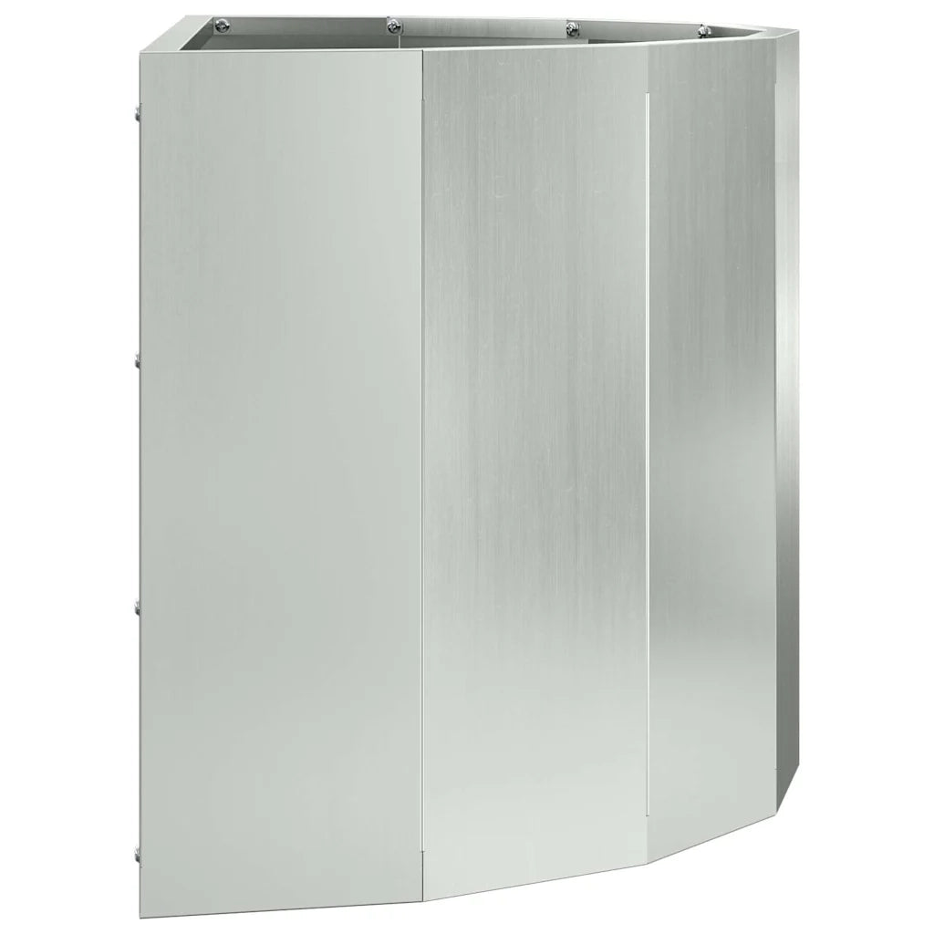 Fioriera | Cassetta per fiori | Vaso Argento 60 x 30 x 35 cm Acciaio zincato