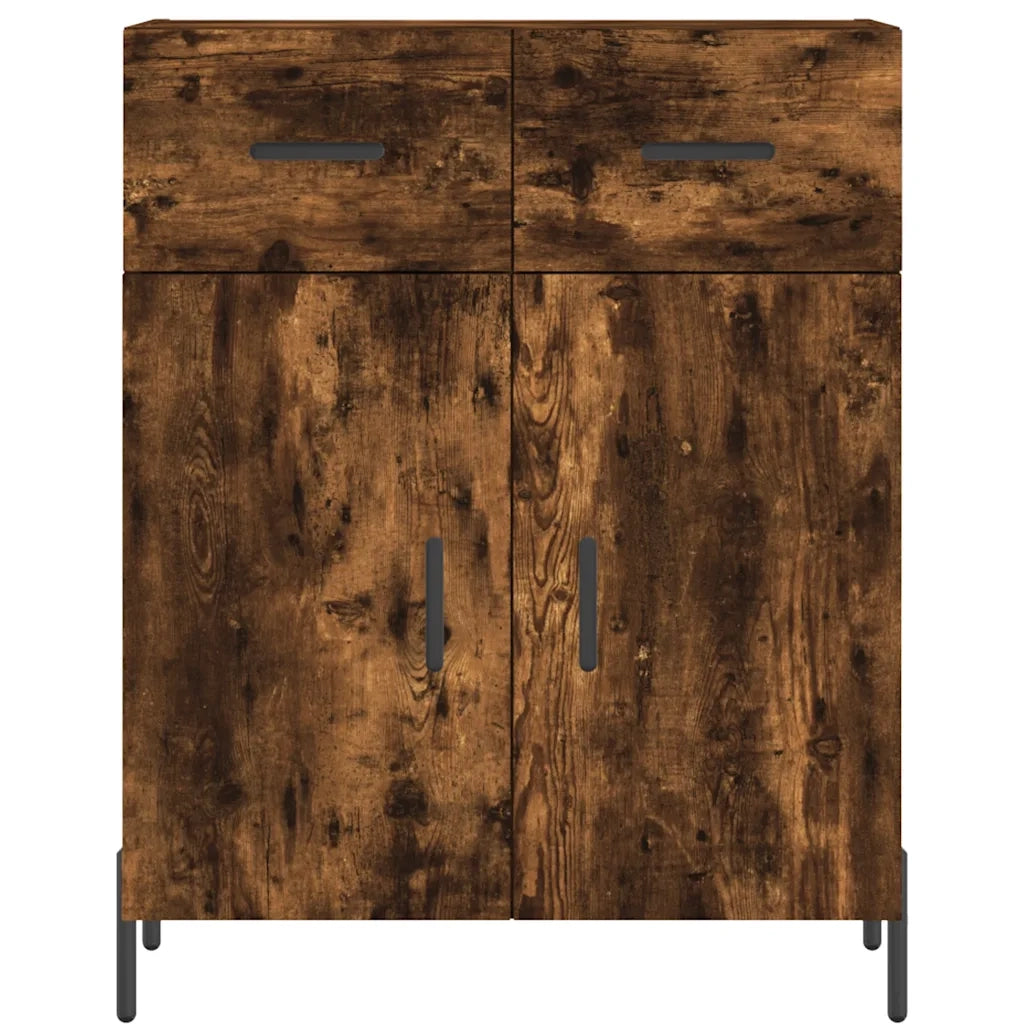 Credenza Rovere Fumo  69,5x34x180 cm in Legno Multistrato 3198542