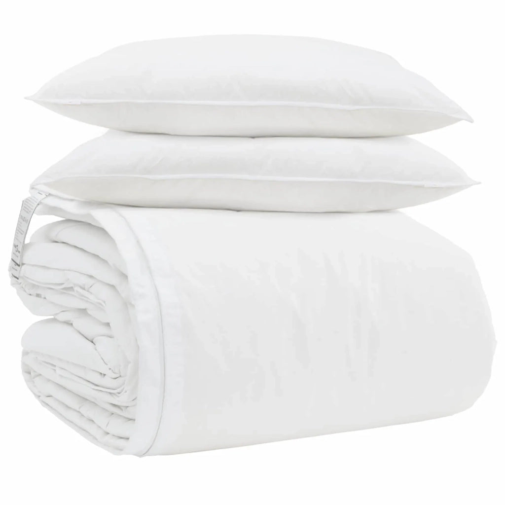 Set di Piumoni con cuscino 3 pcs Bianco Piuma d'anatra 3377194