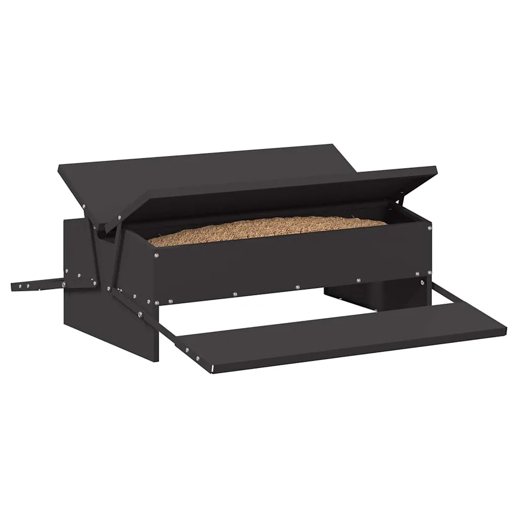 Mangiatore a Pedale per Pollo Nero 75 x 53 x 20,5 cm CFW2994317
