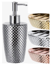 1 Pezzo Dispenser Sapone da Bagno Brillante in Ceramica 3 Colori