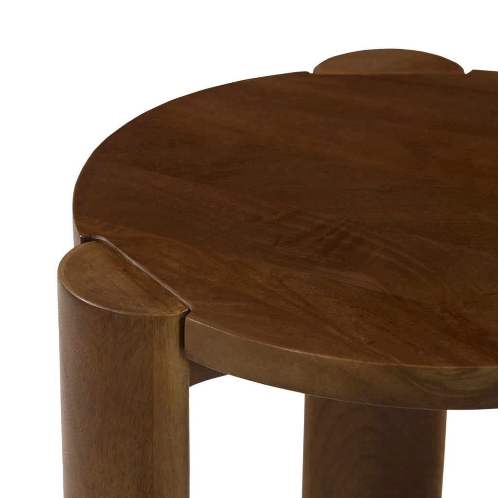 Tavolino in legno massiccio di mango tinto scuro VORI