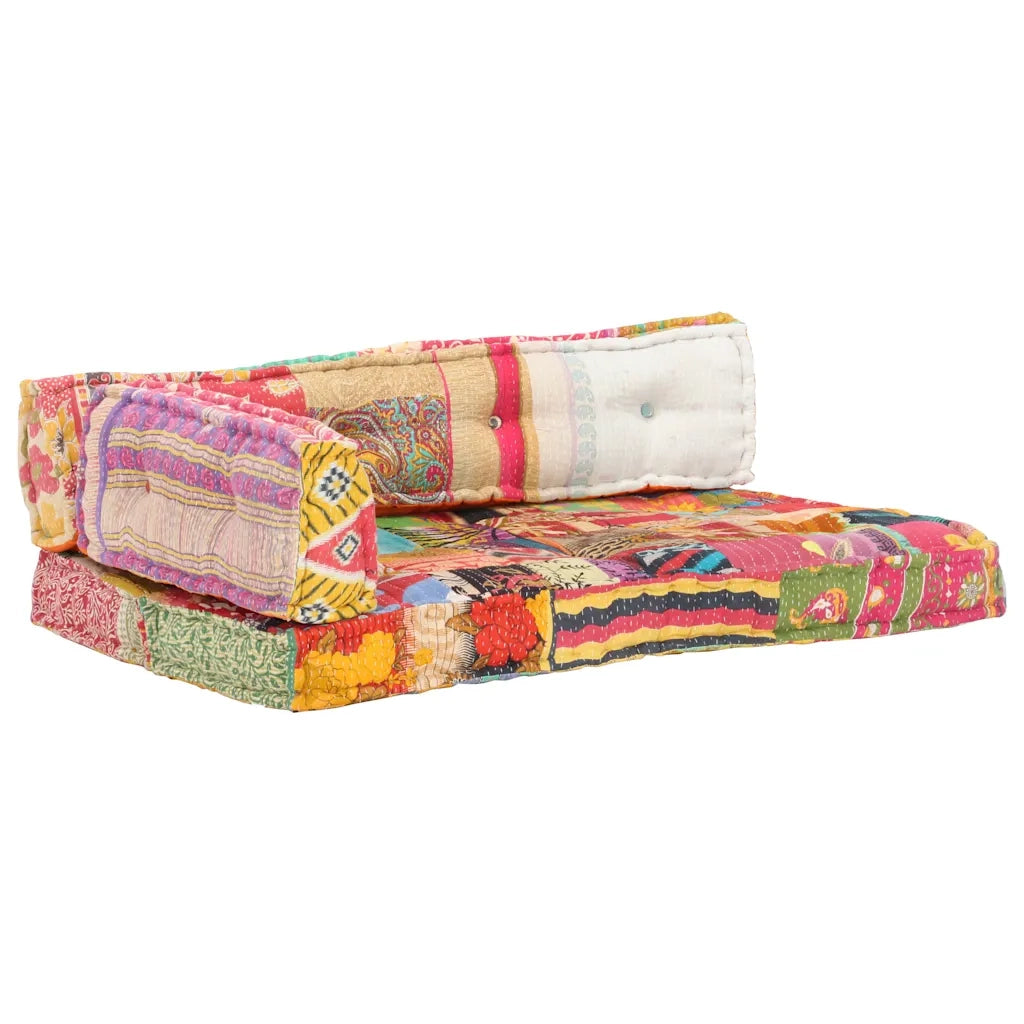 Cuscino per sedie | Cuscino per Divani Pallet Multicolore in Tessuto Patchwork
